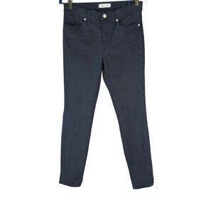 Madewell‎ Jeans 9" High Rise Skinny Ankle SIze 28 Black Stretch Denim